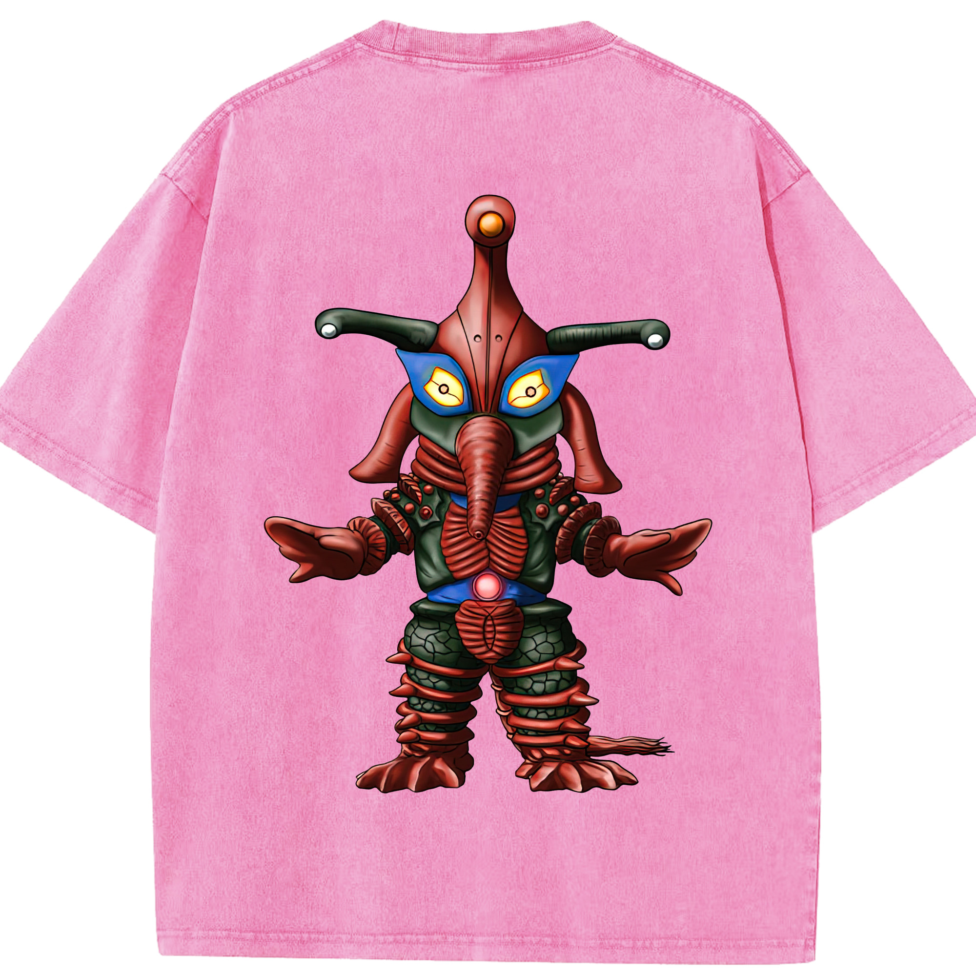 （画像用） ウルトラマン Ultraman 綿100% ヴィンテージ風 半袖Tシャツ（背面プリント）